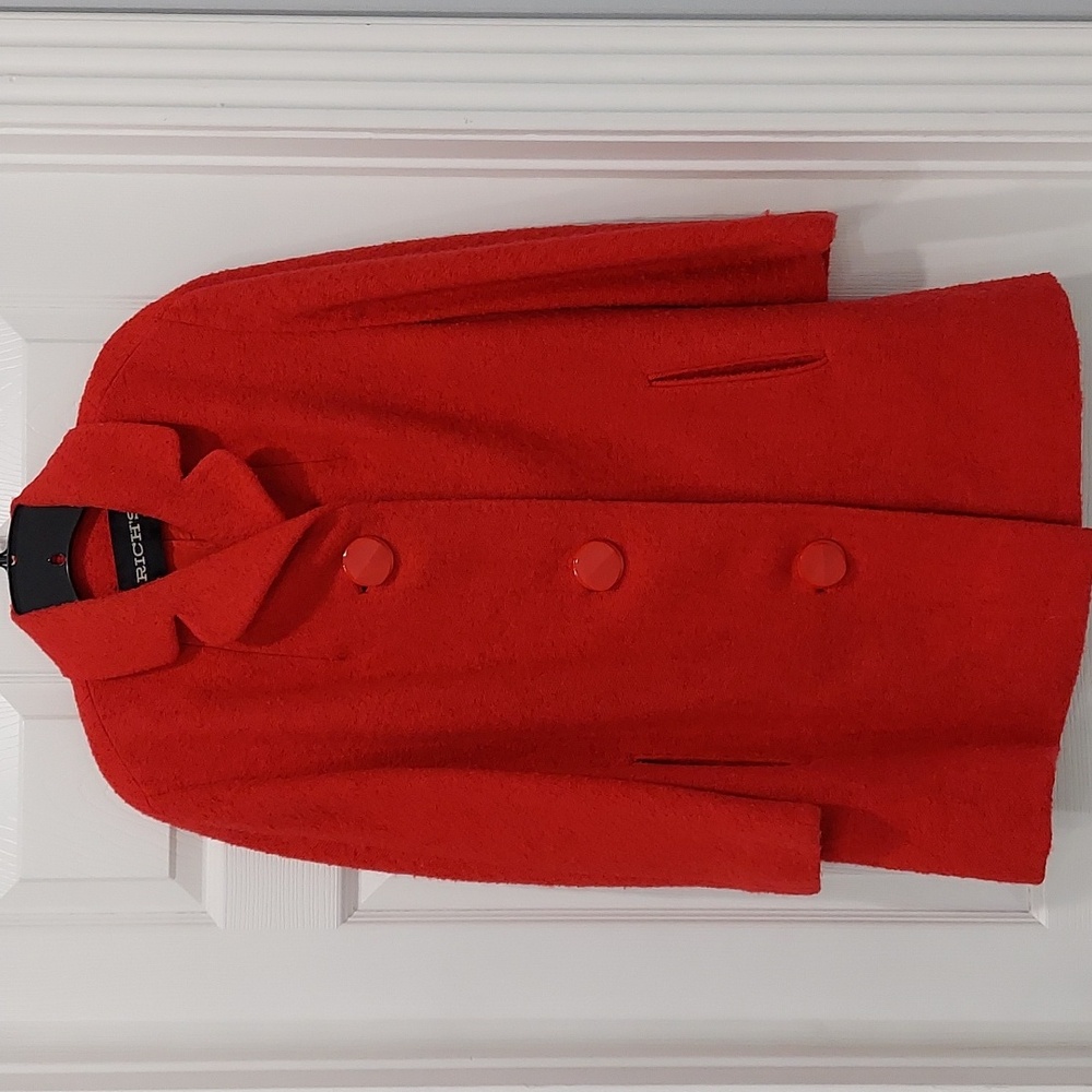 Bright Red Vintage Coat